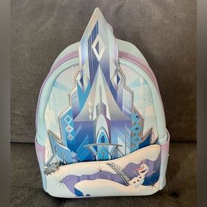 NWT- Loungefly Disney Frozen Princess Castle Mini Backpack